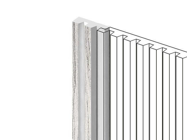 Заказать Финишный молдинг для стеновых панелей HiWood LF129A GR24N декорированный фитополимер 11х33.6х2700 мм 
