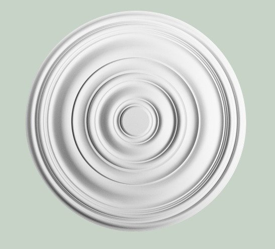 Потолочная розетка Orac Decor Purotouch R40 полиуретановая белая диаметром 74.5 см