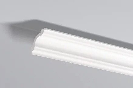 Декоративный потолочный плинтус NMC Nomastyl A2 50х50 200 см белого цвета