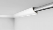 Заказать Потолочный плинтус под скрытую LED подсветку NMC L 3 Arstyl Lighting 175х145 мм 200 см белого цвета 