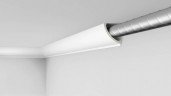 Заказать Потолочный плинтус под скрытую LED подсветку NMC L 3 Arstyl Lighting 175х145 мм 200 см белого цвета 