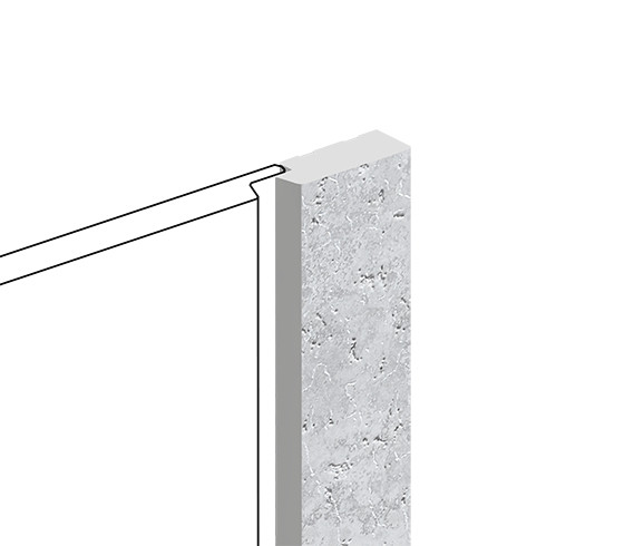 Финишный молдинг для стеновых панелей HiWood LF124B W50 декорированный фитополимер 12х31х2700 мм