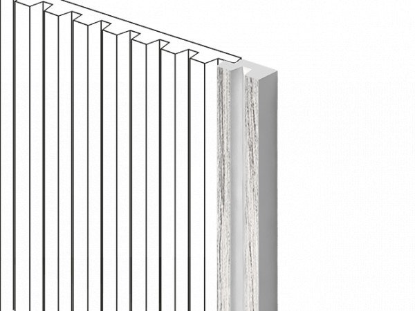 Финишный молдинг для стеновых панелей HiWood LF129B GR24N декорированный фитополимер 11х23.6х2700 мм