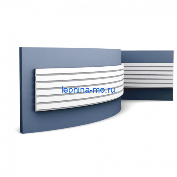 Декоративная стеновая панель 3D гибкая Orac Decor W111F белый полиуретан 200х25х1.5 см