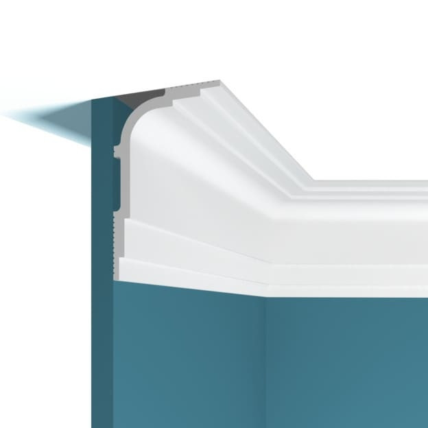 Заказать Потолочный плинтус Перфект Плюс P103 белый из ударопрочного полимера 120х74 200 см 