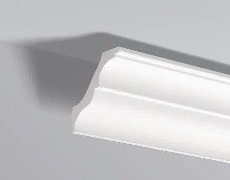 Декоративный потолочный плинтус NMC Nomastyl AT 100х92 200 см белого цвета