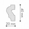 Заказать Декоративный молдинг NMC Wallstyl WL2 40х20 мм 200 см белого цвета для потолка и стен 
