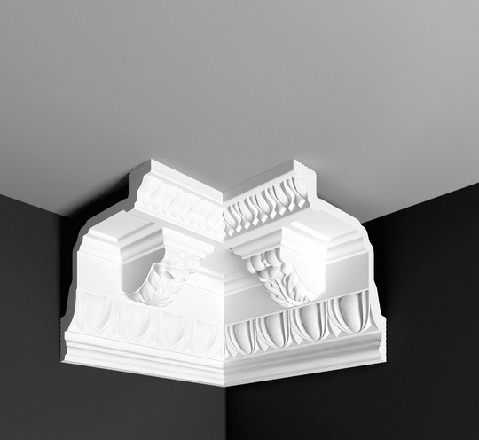 Заказать Угол внутренний к плинтусу Де-Багет ДП 06/140 белый полистирол 