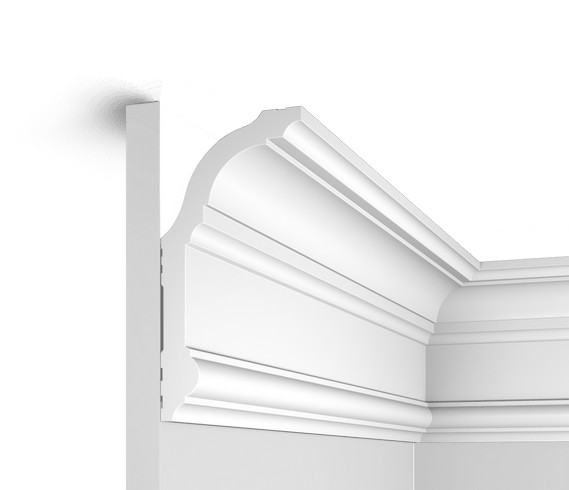 Заказать Потолочный плинтус с подсветкой HiWood A130 белый фитополимер 65х130х2000 мм 