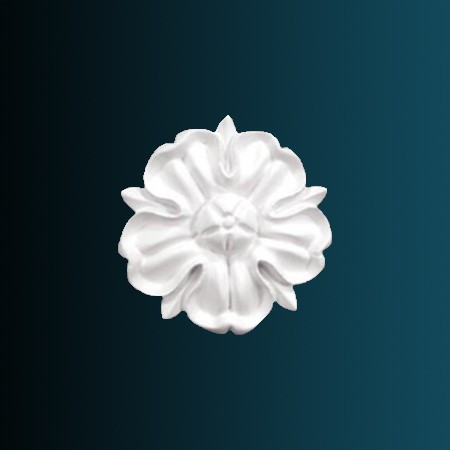 Декоративный орнамент Перфект G2053 65х65х15 мм белый из полиуретана