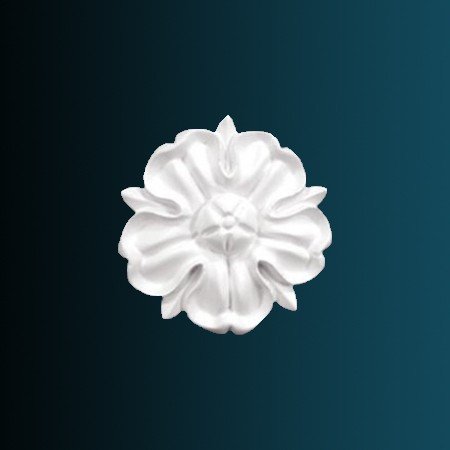 Заказать Декоративный орнамент Перфект G2053 65х65х15 мм белый из полиуретана 