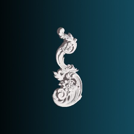 Заказать Декоративный орнамент Перфект G2343R 315х142х35 мм белый из полиуретана 