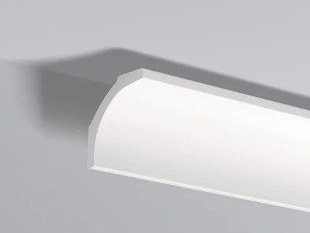 Декоративный потолочный плинтус NMC Nomastyl B1 65х80 200 см белого цвета