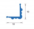 Заказать Декоративный уголок ПВХ фигурный 10х10 Асви 110 Белый 2,7 м 