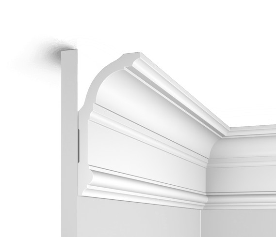 Заказать Потолочный плинтус с подсветкой HiWood A150V2 белый фитополимер 73х150х2000 мм 