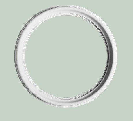 Потолочная розетка Orac Decor Purotouch R66 полиуретановая белая диаметром 54.5 см