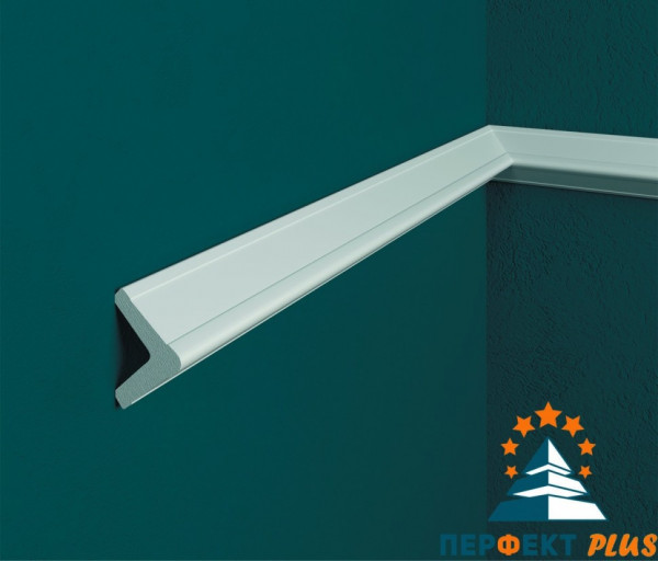 Потолочный плинтус Перфект Плюс P11 20 мм 200 см белый из ударопрочного полимера