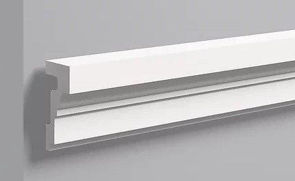 Декоративный молдинг NMC Wallstyl WL4 100х40 мм 200 см белого цвета для потолка и стен