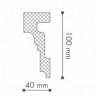 Заказать Декоративный молдинг NMC Wallstyl WL4 100х40 мм 200 см белого цвета для потолка и стен 