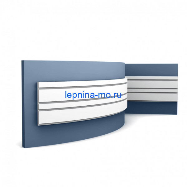 Декоративная стеновая панель 3D гибкая Orac Decor W119F белый полиуретан 200x25x2 см