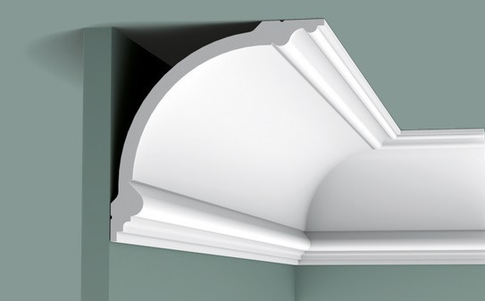 Потолочный плинтус 184х184 мм Orac Decor Purotouch C338 белый 2 м