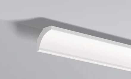 Декоративный потолочный плинтус NMC Nomastyl B5 50х50 200 см белого цвета