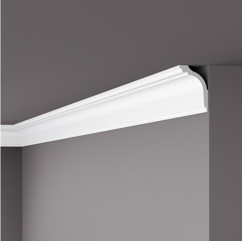 Заказать Декоративный потолочный плинтус NMC Nomastyl GL 85х60 мм 200 см белого цвета 