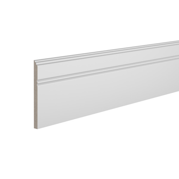 Плинтус для пола 10х110 мм Ultrawood Base 5380 244 см ЛДФ белый