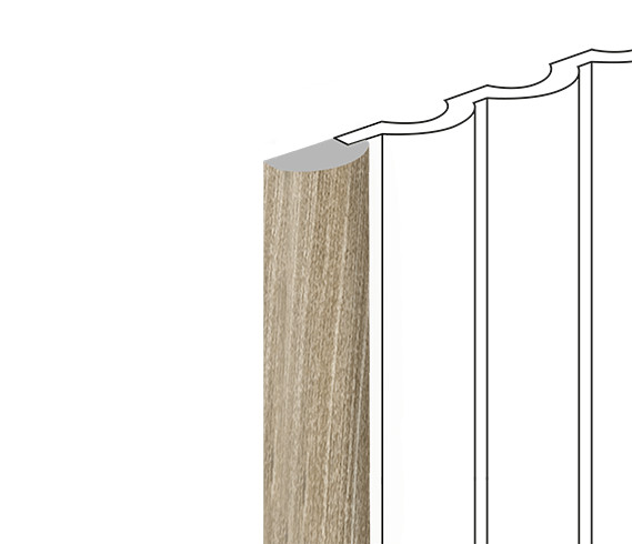 Заказать Финишный молдинг для стеновых панелей HiWood LF140B BR496 декорированный фитополимер 12х26х2700 мм 