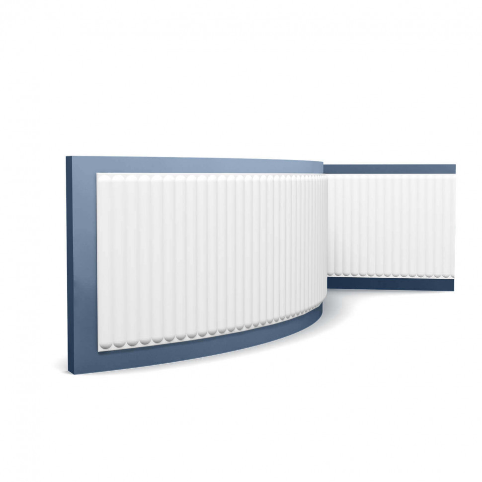 Заказать Декоративная стеновая панель 3D гибкая Orac Decor W214F белый полиуретан 200x40x1.5 см 