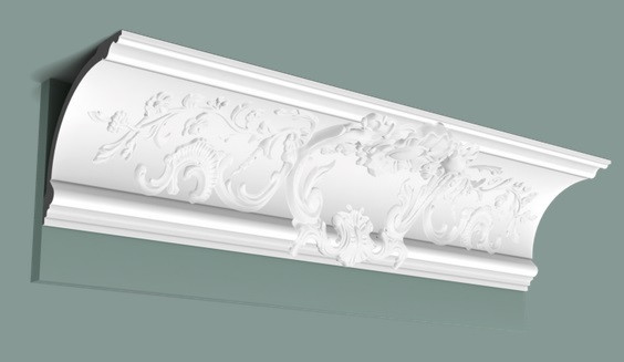 Потолочный плинтус 184х184 мм Orac Decor Purotouch C338A белый 2 м