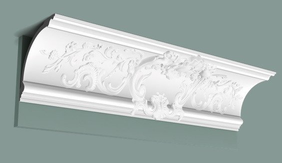 Потолочный плинтус 184х184 мм Orac Decor Purotouch C338A белый 2 м