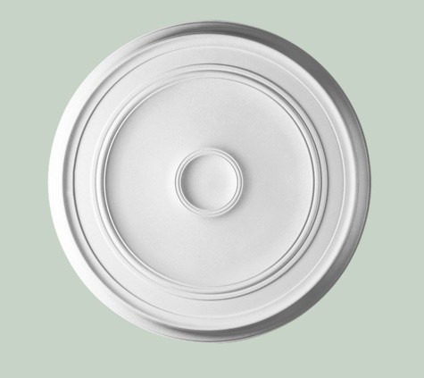 Потолочная розетка Orac Decor Purotouch R76 полиуретановая белая диаметром 62 см