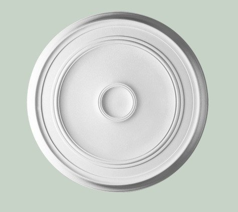 Потолочная розетка Orac Decor Purotouch R76 полиуретановая белая диаметром 62 см