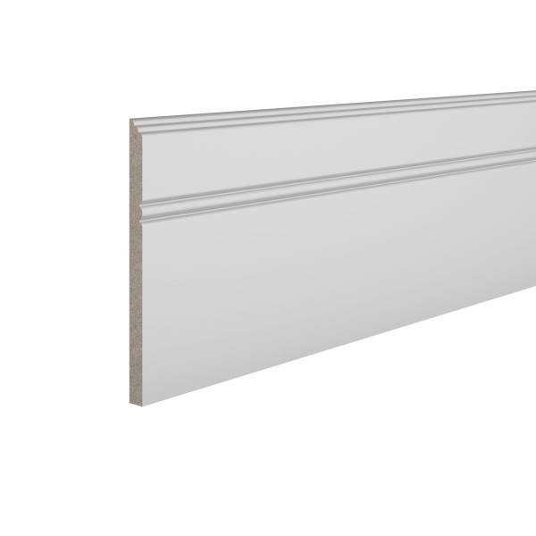 Плинтус для пола 10х150 мм Ultrawood Base 5381 244 см ЛДФ белый
