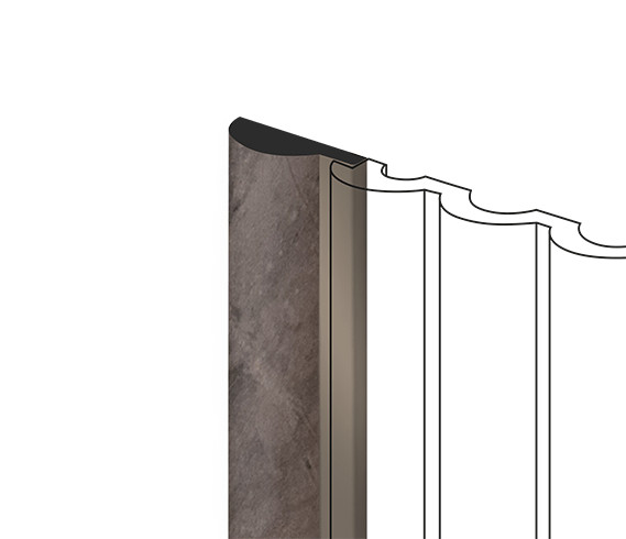 Заказать Финишный молдинг для стеновых панелей HiWood LF140A BR492 декорированный фитополимер 12х36х2700 мм 