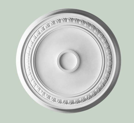 Потолочная розетка Orac Decor Purotouch R77 полиуретановая белая диаметром 62 см