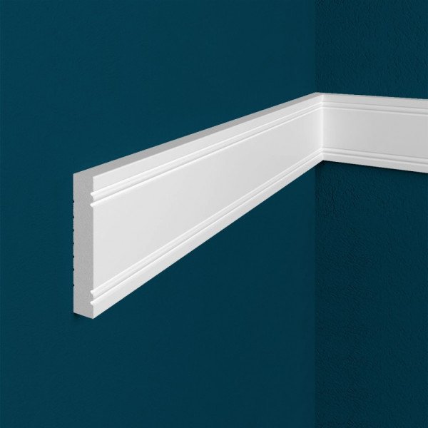 Декоративый молдинг Перфект Плюс P64 51х27 мм 200 см белый из ударопрочного полимера