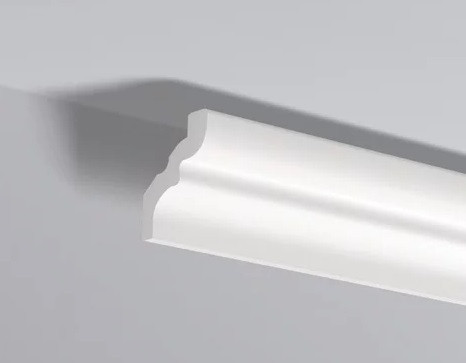 Декоративный потолочный плинтус NMC Nomastyl C 80х65 200 см белого цвета