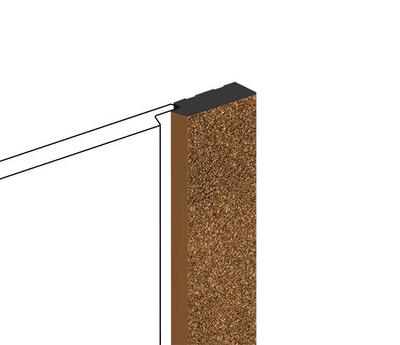 Заказать Финишный молдинг для стеновых панелей HiWood LF124B G387 декорированный фитополимер 12х31х2700 мм 