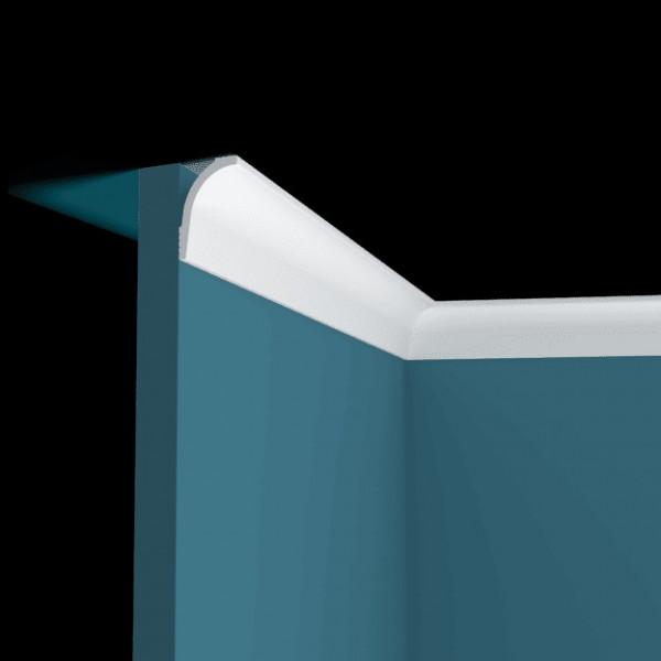 Потолочный плинтус Перфект Плюс P153 белый из ударопрочного полимера 60х41 200 см