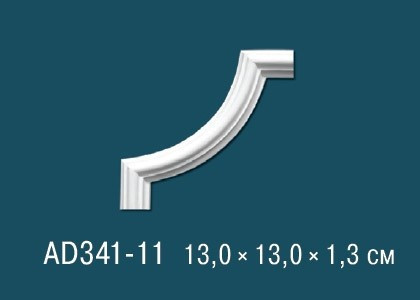 Заказать Декоративный угловой элемент с орнаментом Перфект AD341-11 130х130 мм белый из полиуретана 