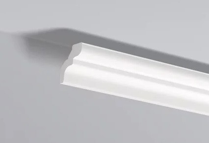 Декоративный потолочный плинтус NMC Nomastyl D 50х40 200 см белого цвета