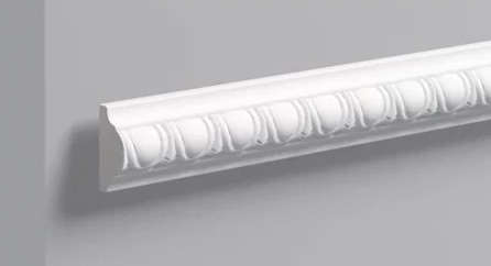 Декоративный молдинг NMC Wallstyl WO1 40х20 мм 200 см белого цвета для потолка и стен