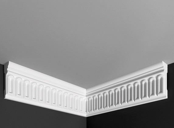 Заказать Угол внутренний к плинтусу Де-Багет ДП 12/60 белый полистирол 