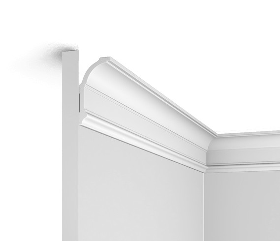 Заказать Потолочный плинтус с подсветкой HiWood A70V2 белый фитополимер 37х70х2000 мм 
