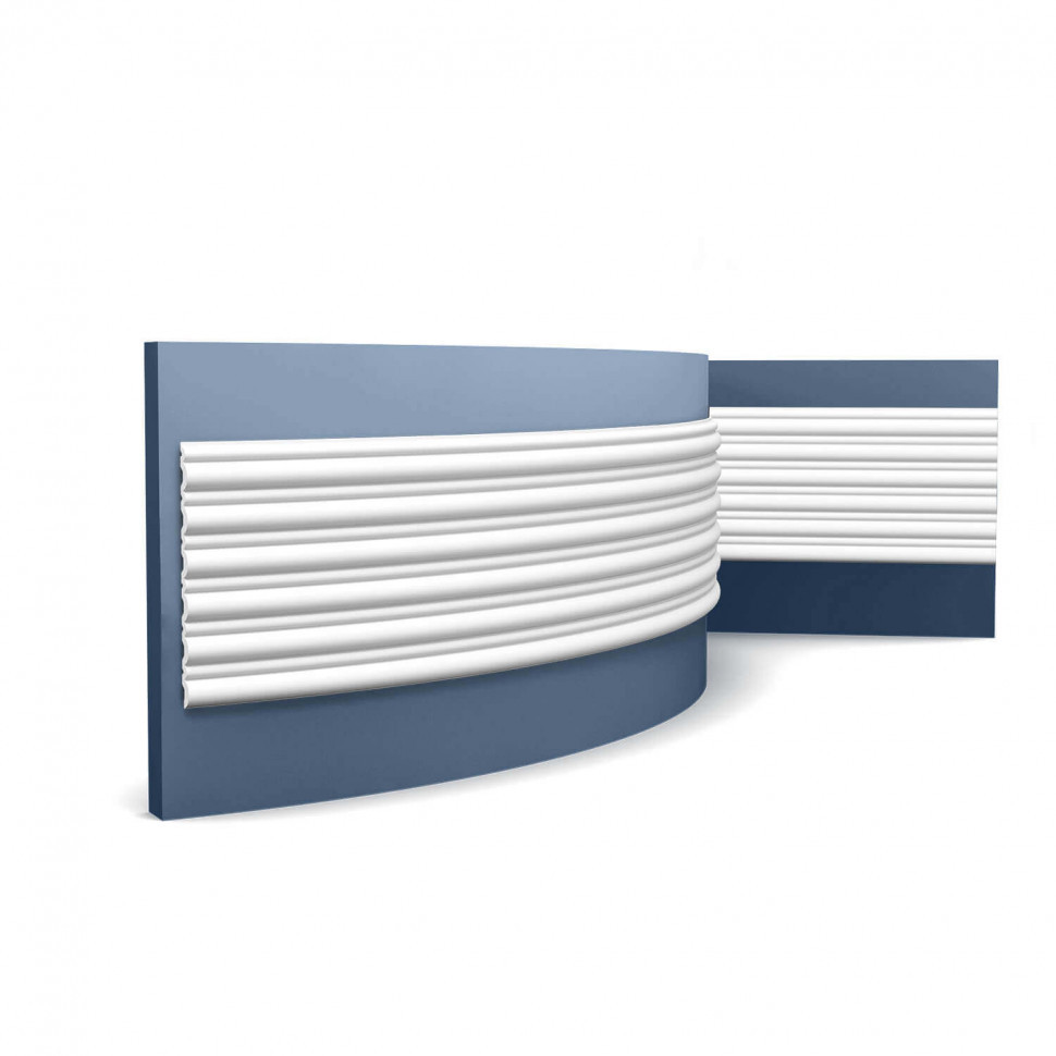 Заказать Декоративная стеновая панель 3D гибкая Orac Decor WX211F белый полиуретан 200x25.5x1.7 см 