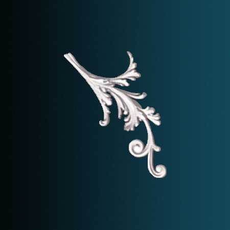 Заказать Декоративный орнамент Перфект G2351R 368х178х20 мм белый из полиуретана 