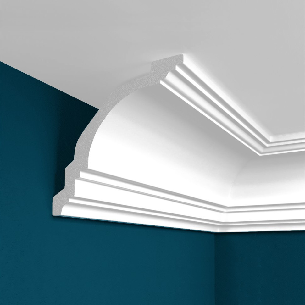 Заказать Потолочный плинтус Перфект Плюс P16 122 мм 200 см белый из ударопрочного полимера 