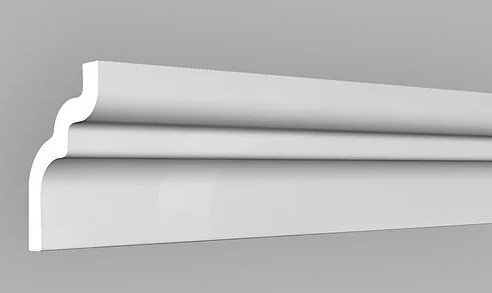 Декоративный потолочный плинтус NMC Nomastyl DR 60х40 200 см белого цвета